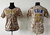 Women Kansas City Royals #6 Lorenzo Cain Camo Fashion Stitched Baseball Jersey,baseball caps,new era cap wholesale,wholesale hats